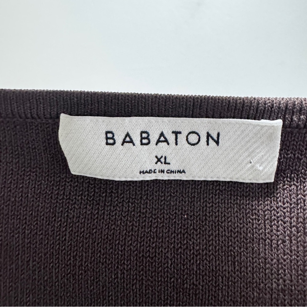 Aritzia Babaton Sculpt Knit Prominence Brown Longsleeve Size XL - Picture 10 of 11